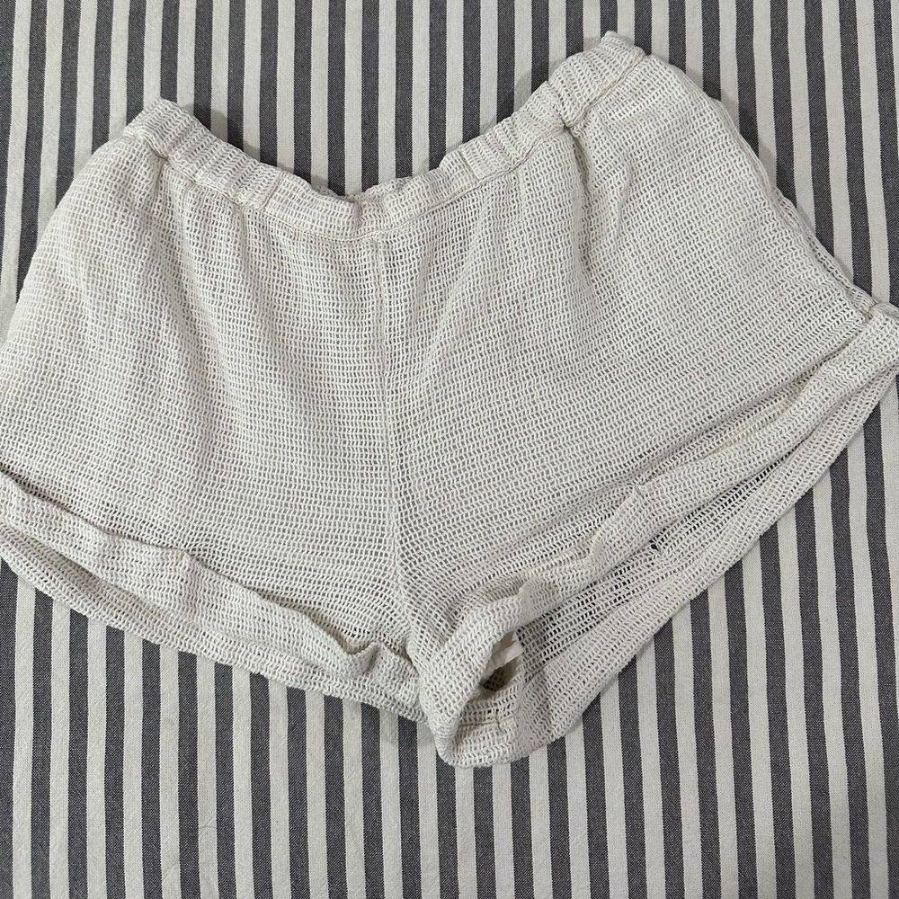 Out from under cream crochet shorts Urban Outfitters